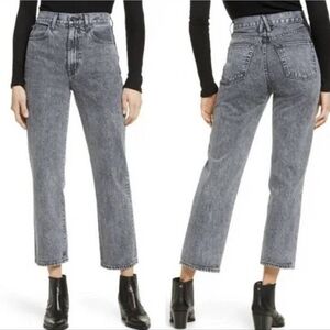 SLVRLAKE London high-rise cropped straight-leg jeans Tennessee moon 26